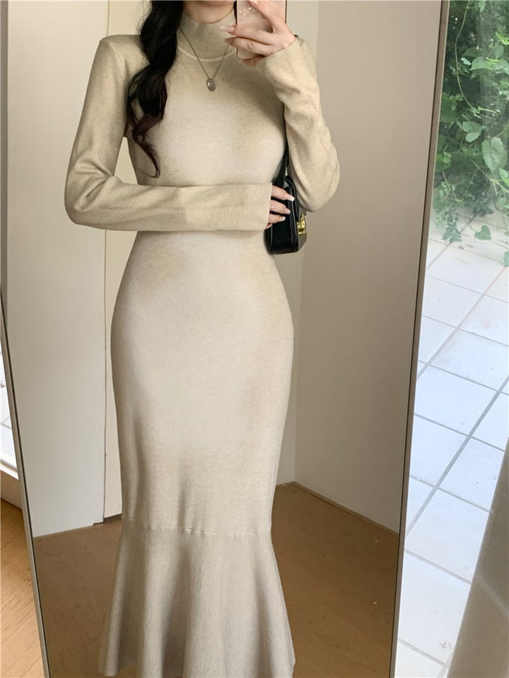 【dress】マーメイドニットワンピース　M26996