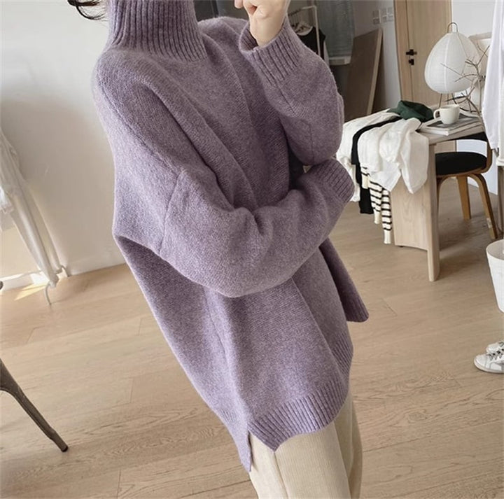 【tops】無地ニットセーター　M26775