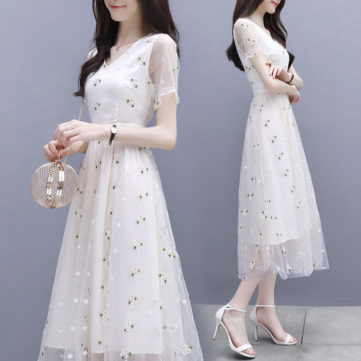 【dress】話題沸騰中 オシャレスウィート花柄ワンピース　M16806