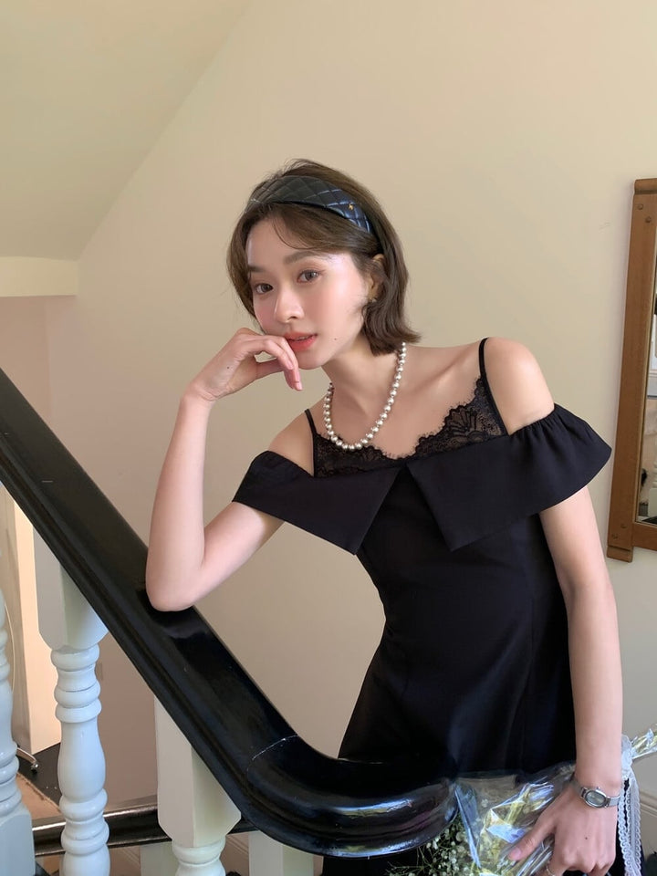 【dress】レースドッキングキャミワンピース  N3568