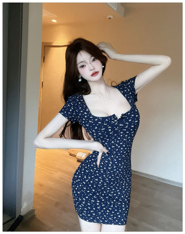 【dress】花柄ワンピース　M24180
