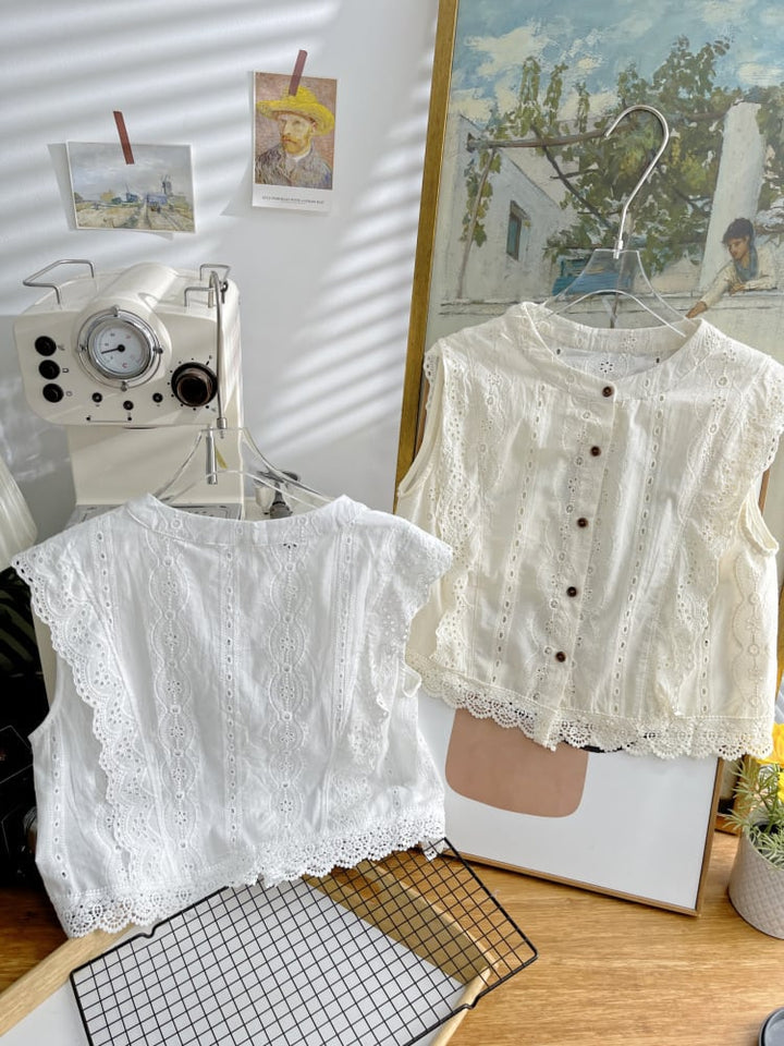 【tops】レースベスト　M24867