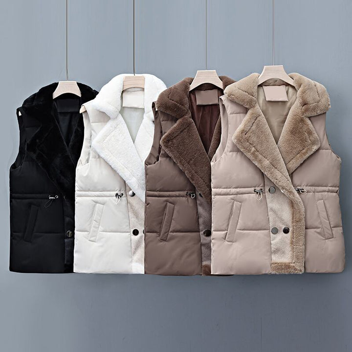 【outer】Vネック棉ベスト　M28560