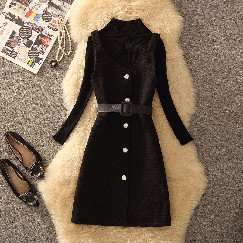 【dress】ツイードキャミワンピース　N2259