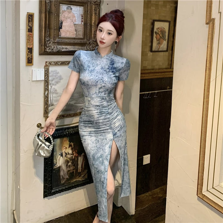 【dress】スリットワンピース　M29552