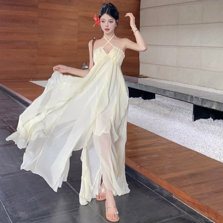 【dress】バックレスワンピース　M25007