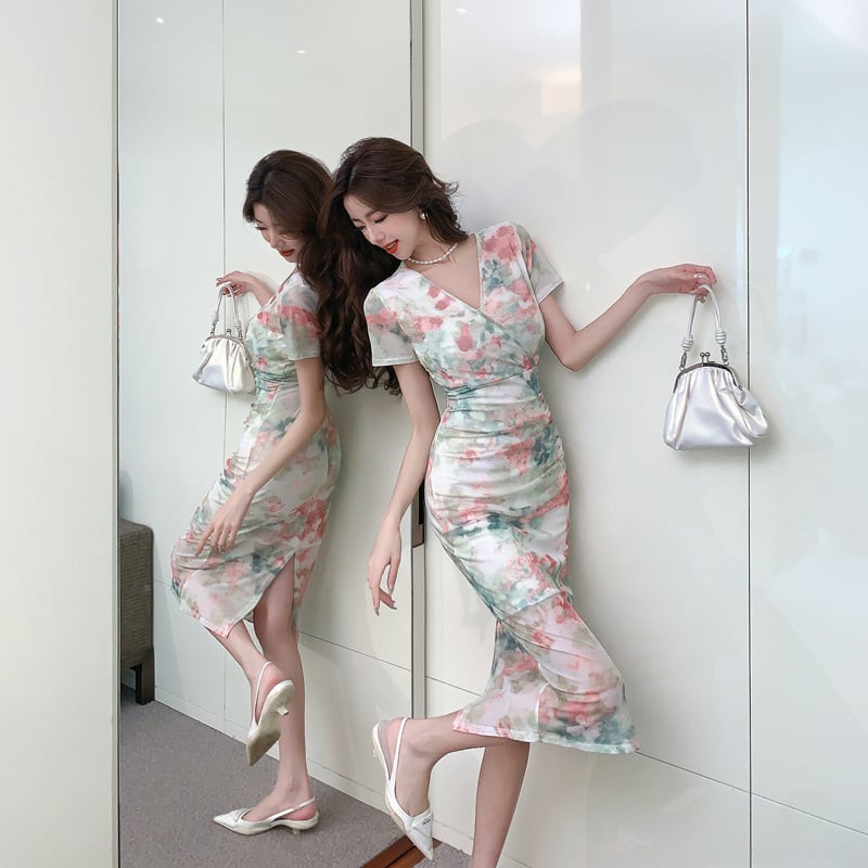 【dress】美感いっぱい✿ ✿エレガントデートワンピース　M17445