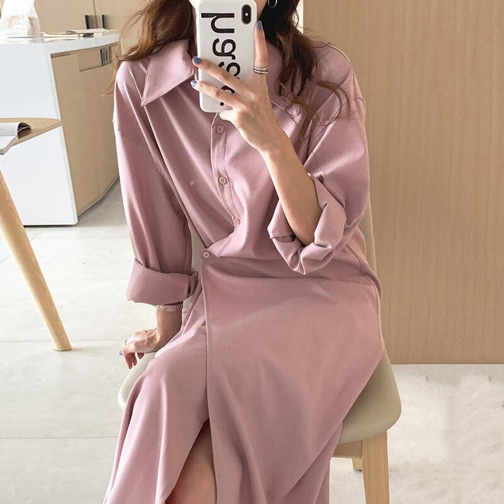 【dress】シャツワンピース　M18666