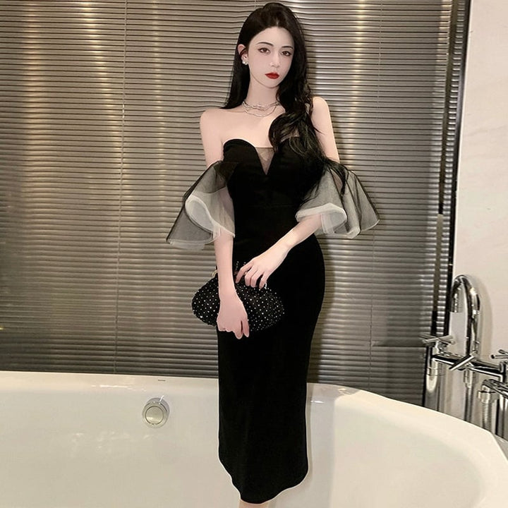 【dress】チュールデートワンピース　M25201