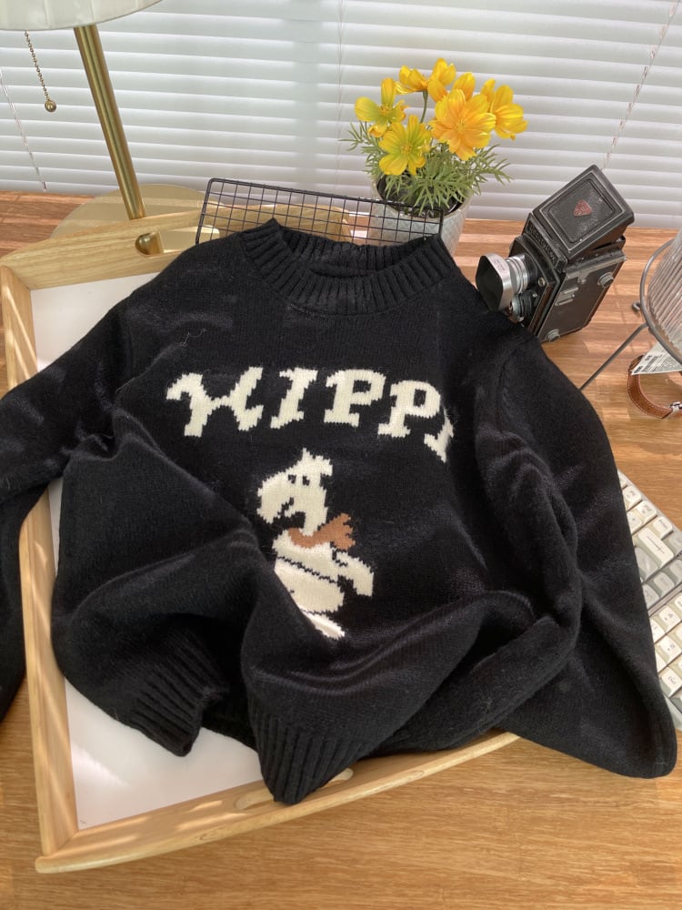 【tops】ジャカードニットセーター　M26686