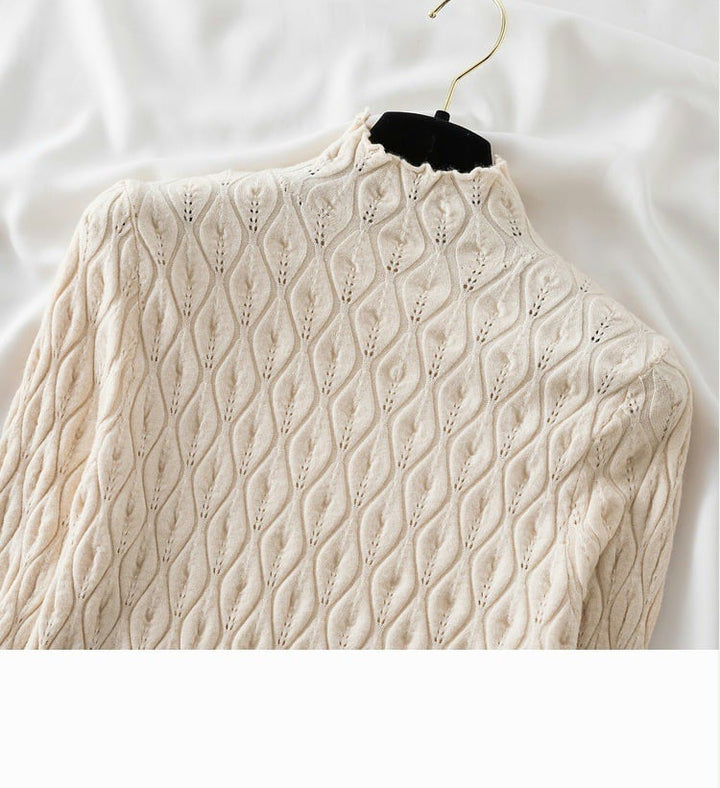 【tops】無地ニットトップス　M26514