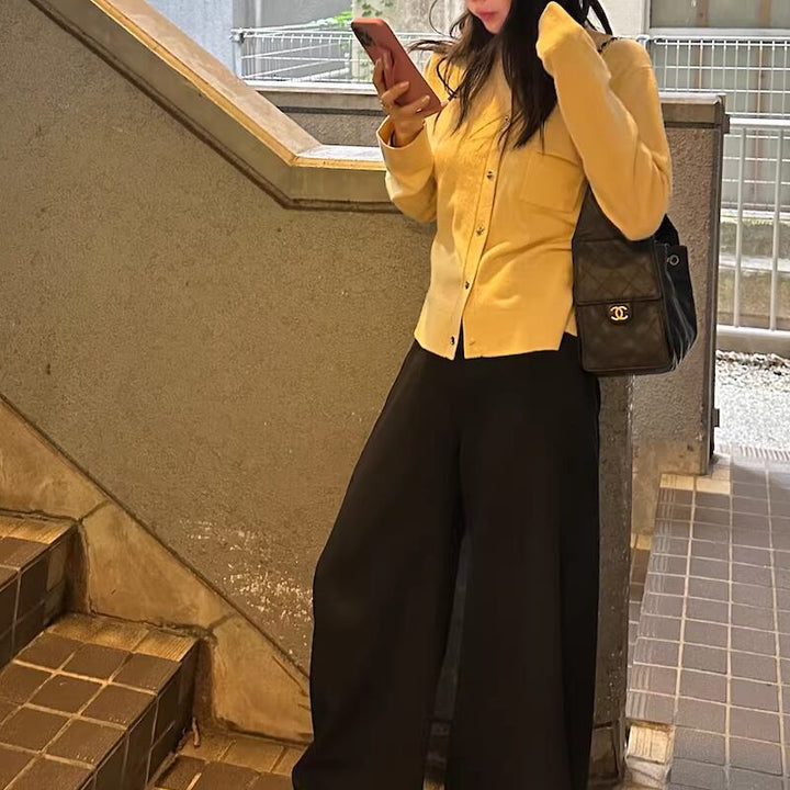 【outer】2色展開ニットカーディガン Q7807