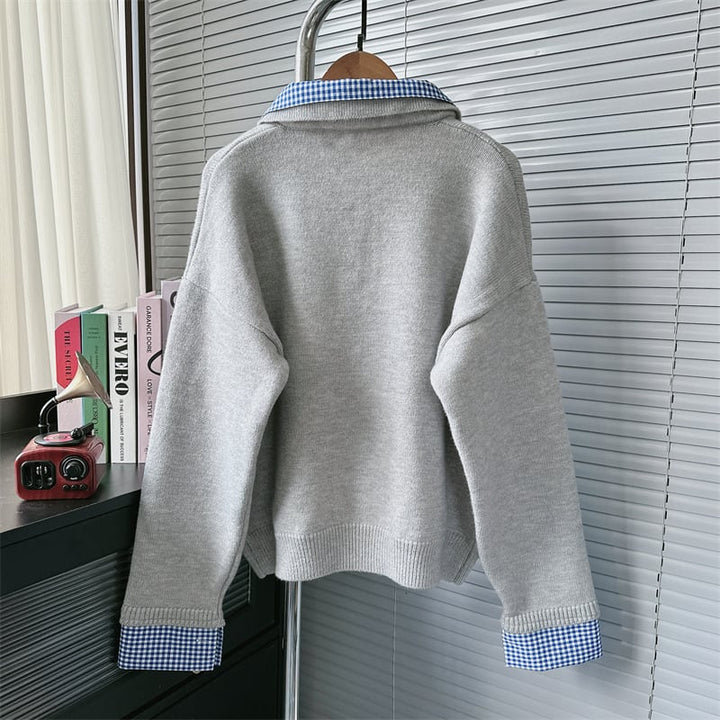 【tops】POLOネックニットセーター　M26887