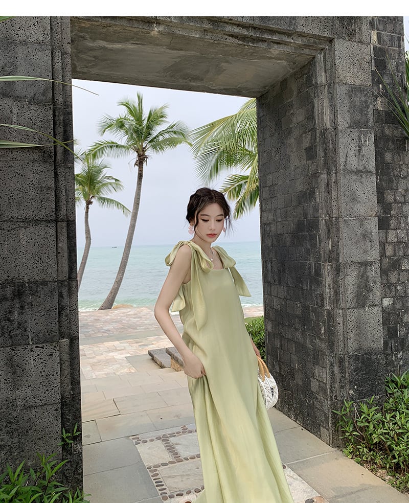 【dress】大人らしい エレガントキャミワンピースオシャレ　M17460