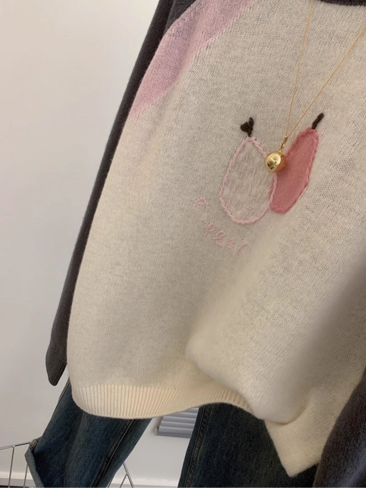 【tops】クルーネックニットセーター　M29249