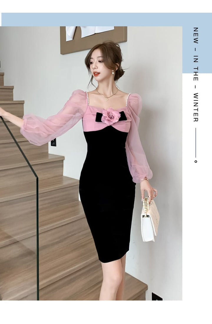 【dress】ドッキングデートワンピース　M18365