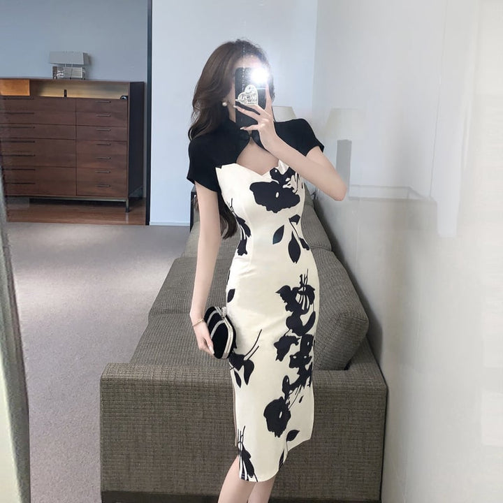 【dress】高級感 chicエレガントデートワンピースオシャレ　M16797
