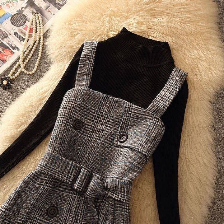 【dress】チェック柄キャミワンピース　N2258