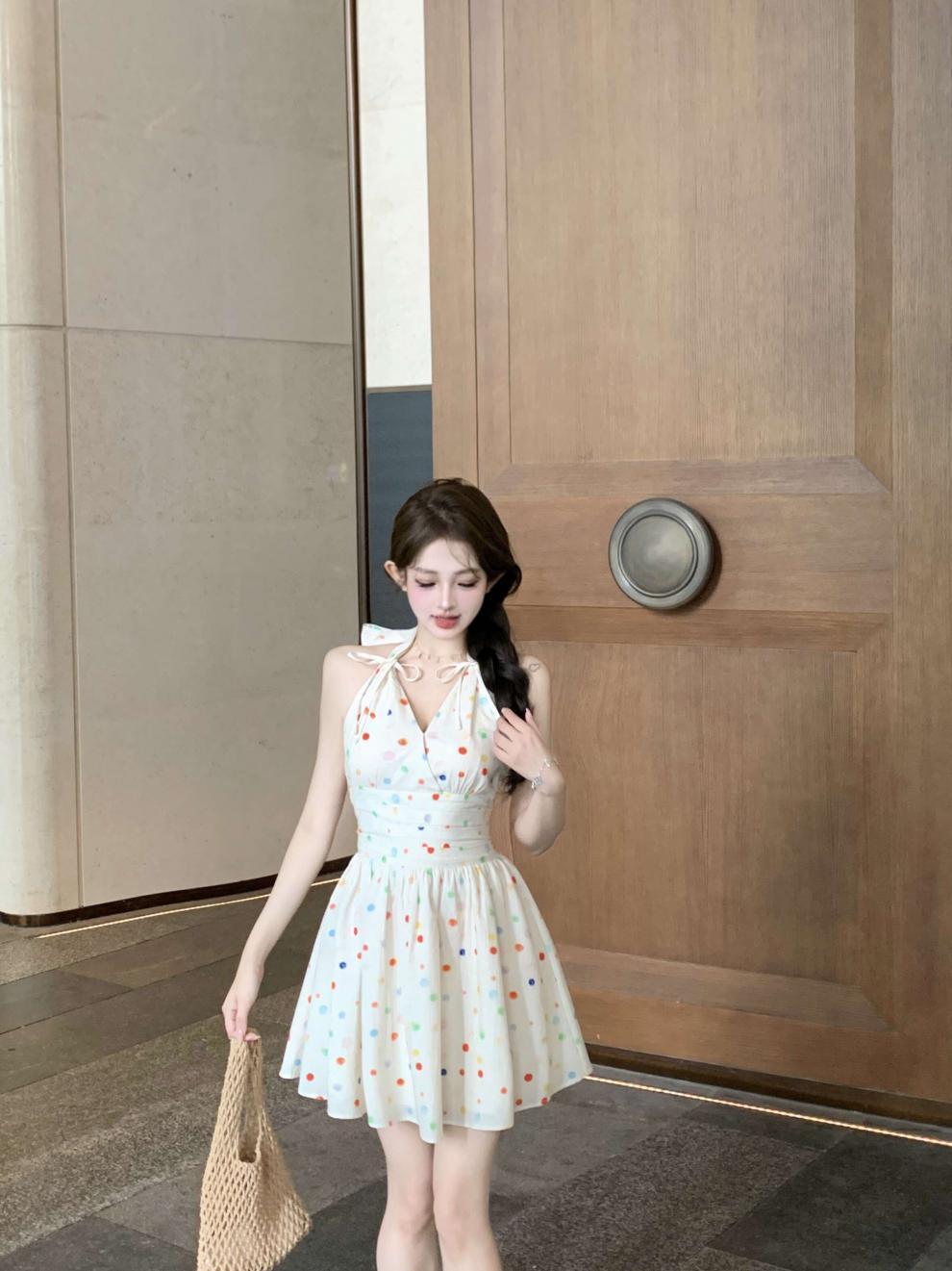【dress】ホルターネックワンピース　M24052