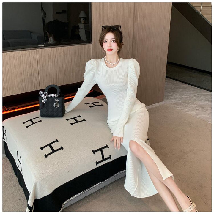 【dress】スリットワンピース　M18603