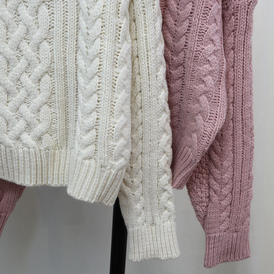 【tops】クルーネックニットセーター　M18787