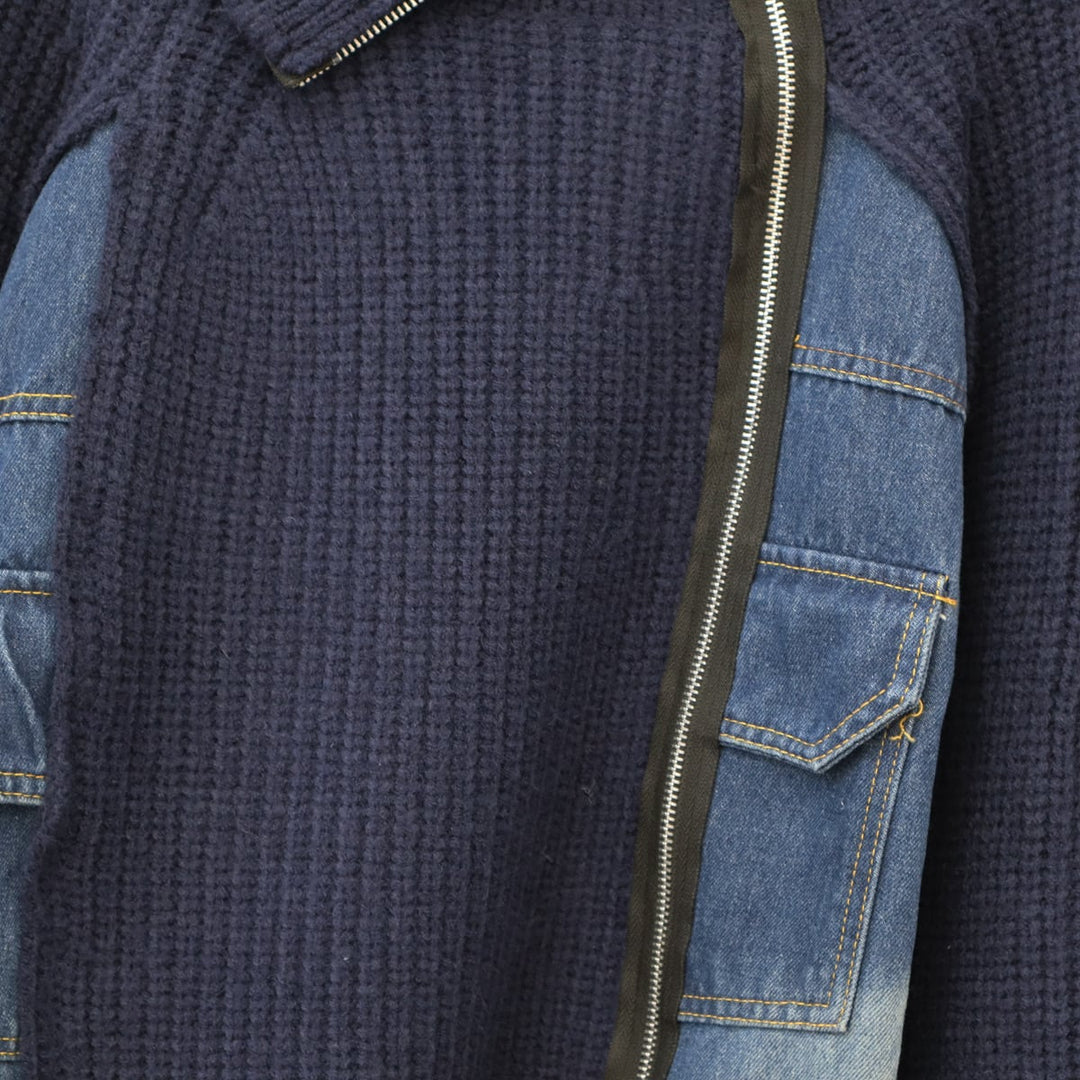 【outer】ドッキングニットカーデ　M21348