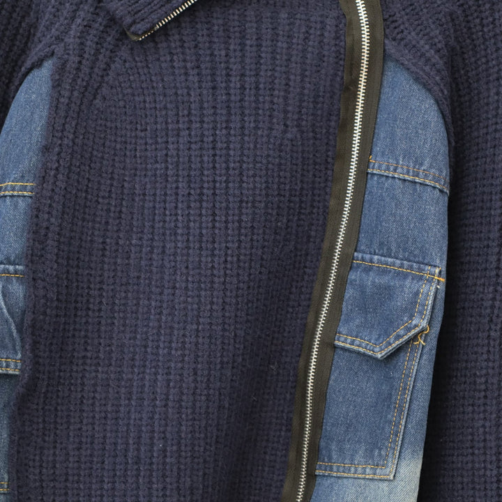 【outer】ドッキングニットカーデ　M21348