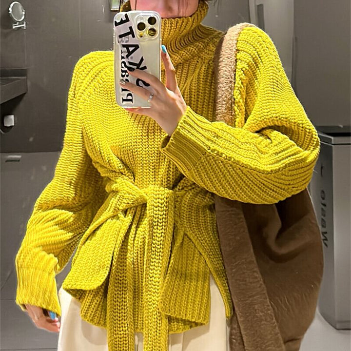 【tops】ハイネックニットセーター　M28565