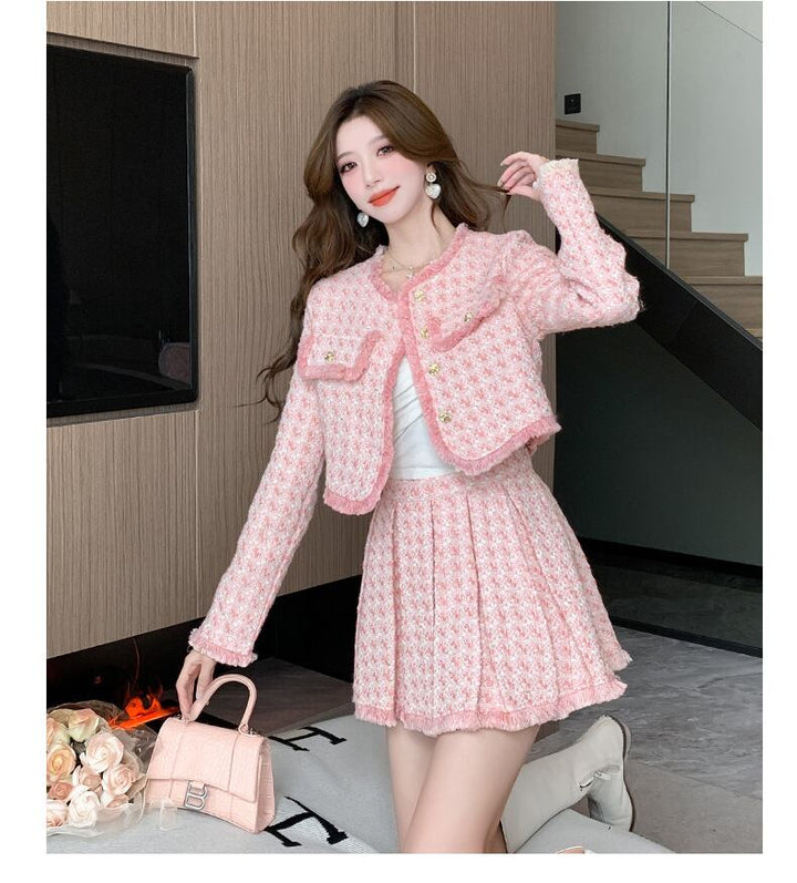 【set】ツイードジャケット×スカートセット　M18696