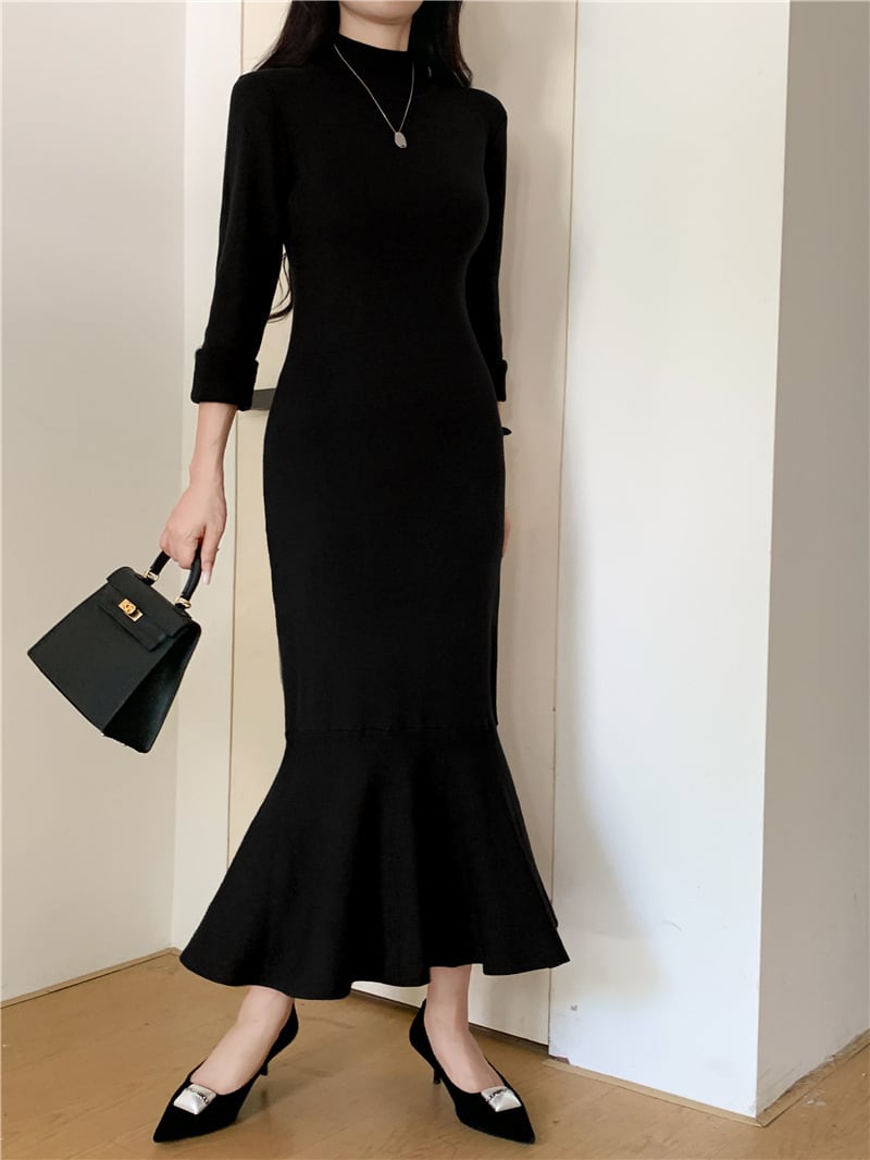 【dress】マーメイドニットワンピース　M26996