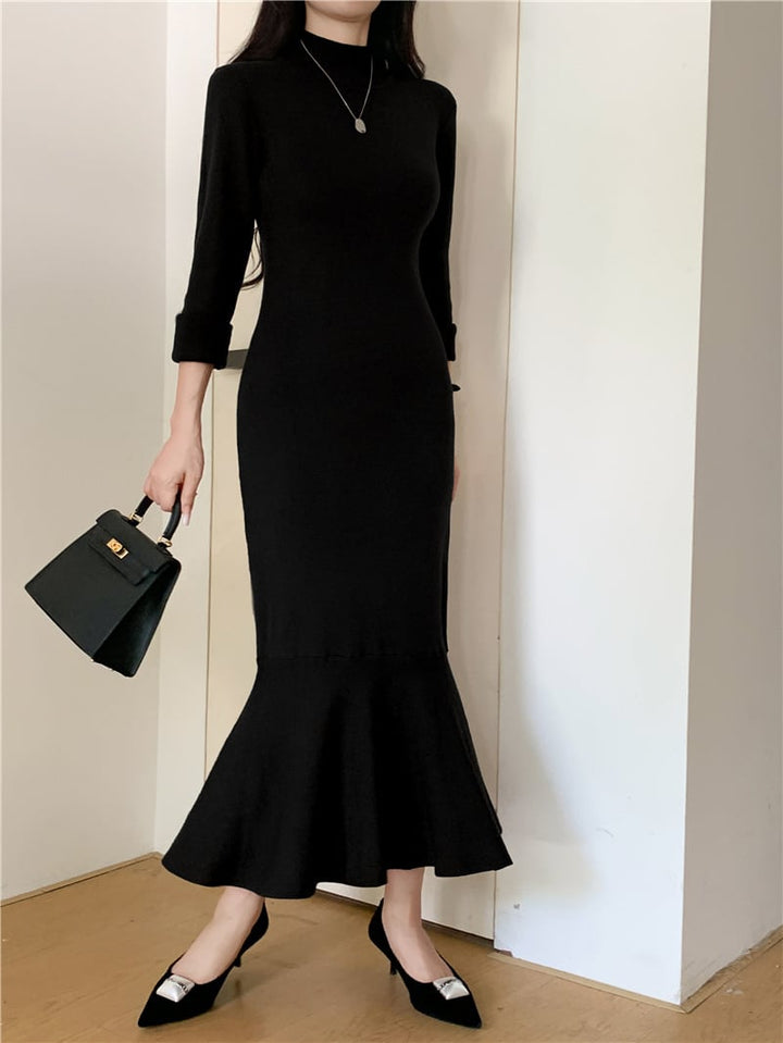 【dress】マーメイドニットワンピース　M26996