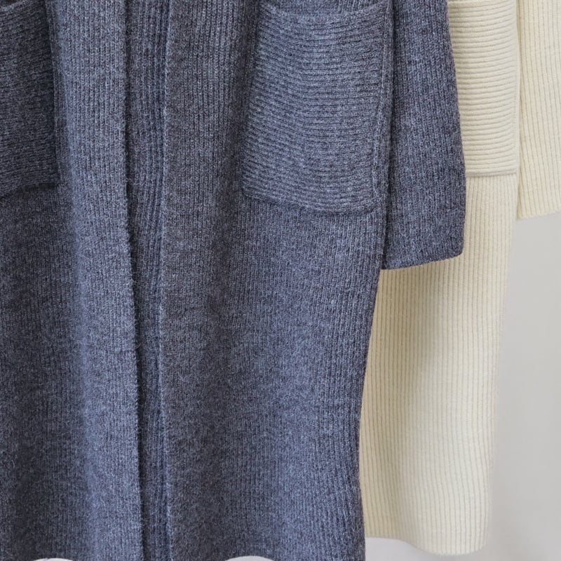 【outer】ロング丈ニットカーデ　M26619