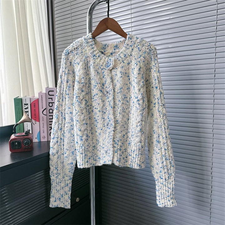 【outer】クルーネックニットカーデ　M25577