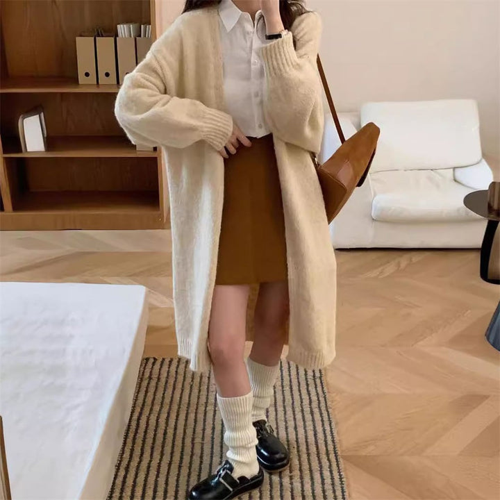 【outer】ロング丈ニットカーデ　M25967