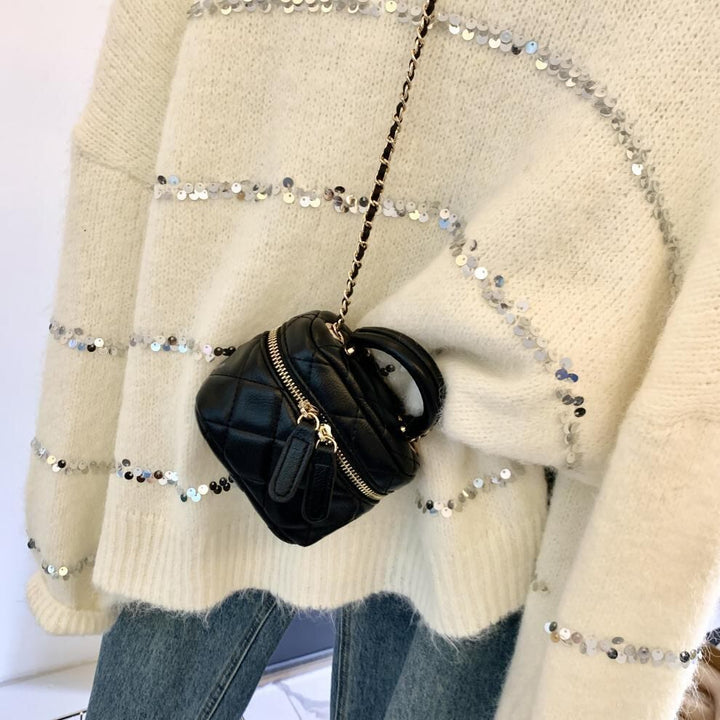 【tops】スパンコールニットセーター　M29252