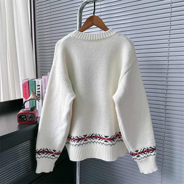 【tops】クルーネックニットセーター　M27916