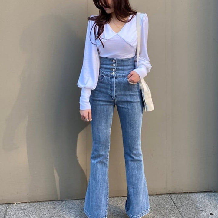 【tops】Vネックトップス Q7754