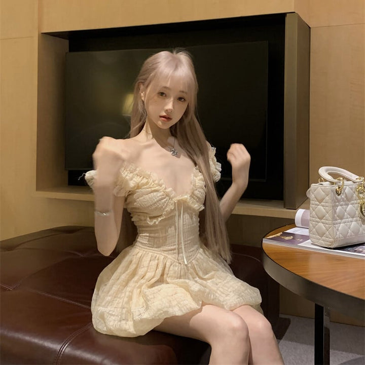 【dress】フリルデートワンピース　M30069