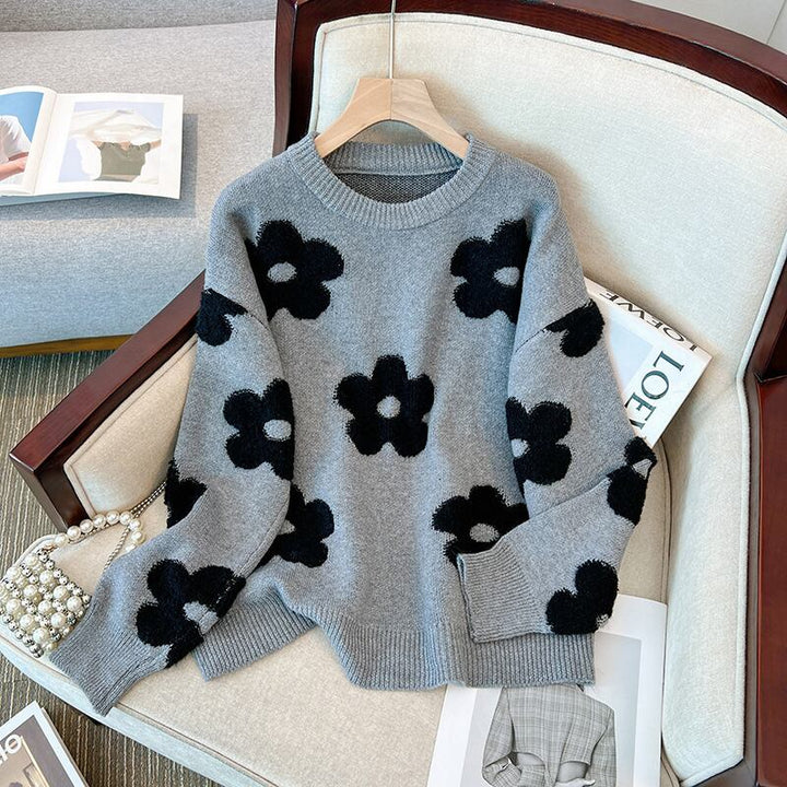 【tops】クルーネックニットセーター　M19130