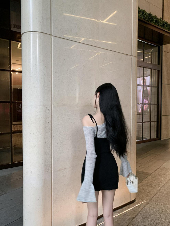 【dress】切り替えニットワンピース　M28362