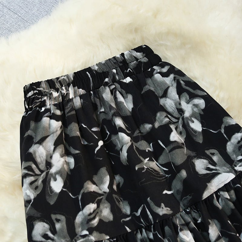 【bottoms】プリントスカート　M23941