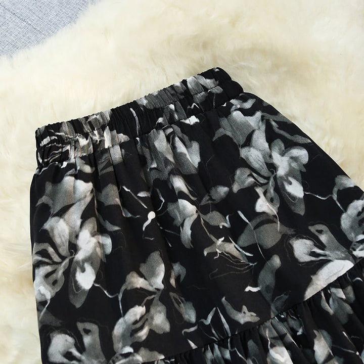 【bottoms】プリントスカート　M23941