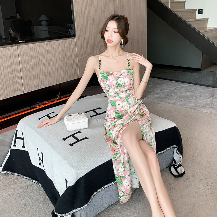 【dress】花柄キャミワンピース　M22472