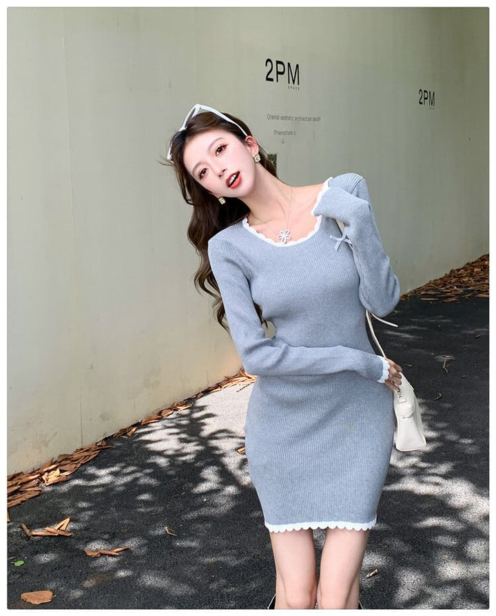 【dress】ニットワンピース　M25391