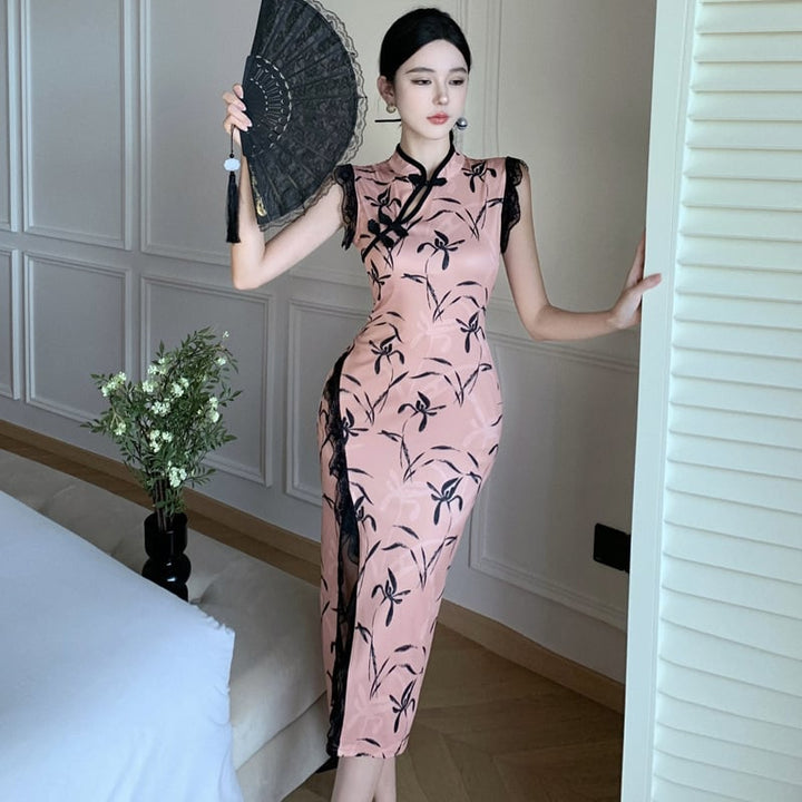 【dress】美人度アップレース切り替えデートワンピース　M17172