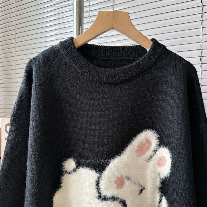 【tops】クルーネックニットセーター　M18754