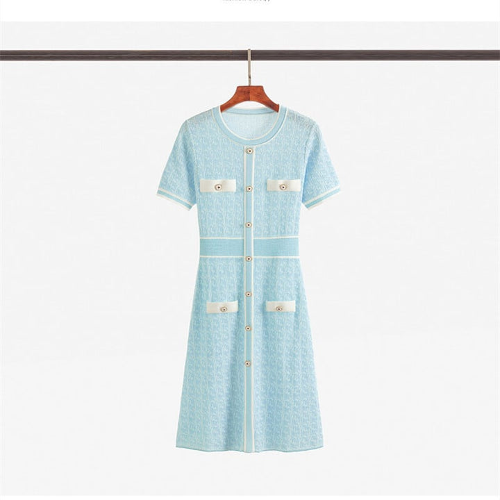 【dress】薄手ニットワンピース　M29746