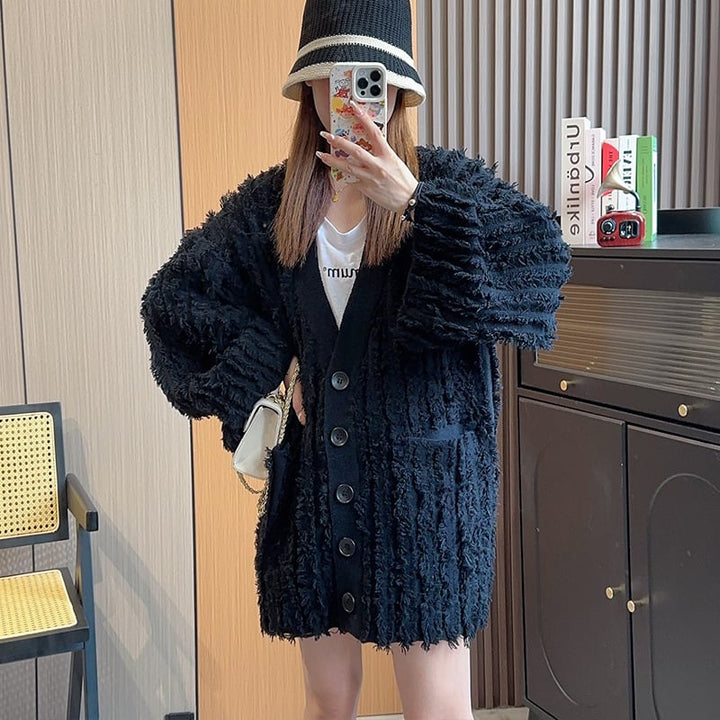 【outer】ニットカーデ　M18281