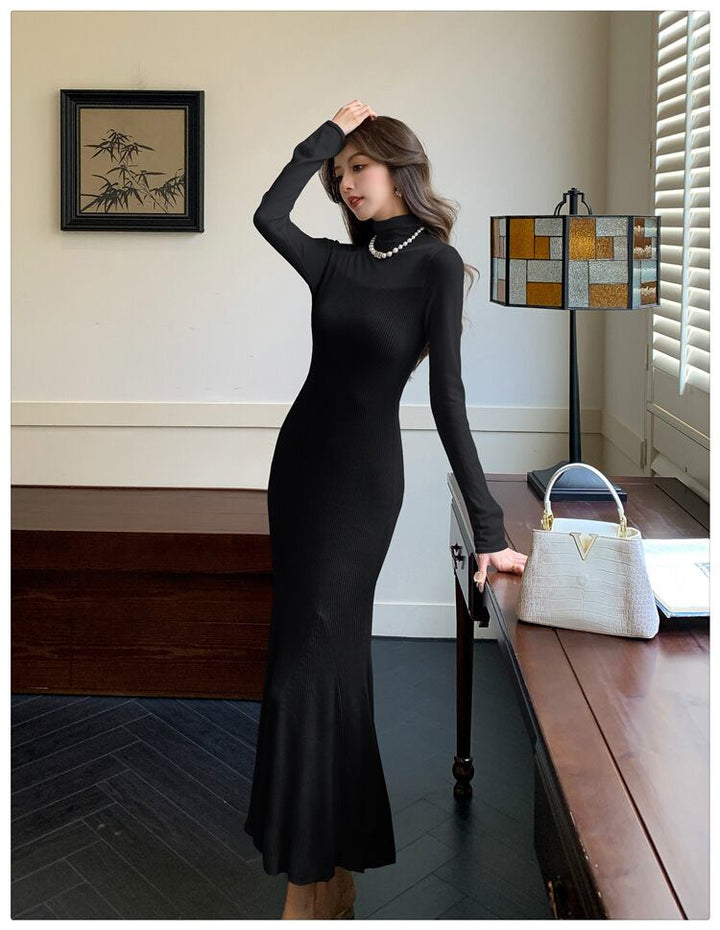 【dress】マーメイドニットワンピース　M27389