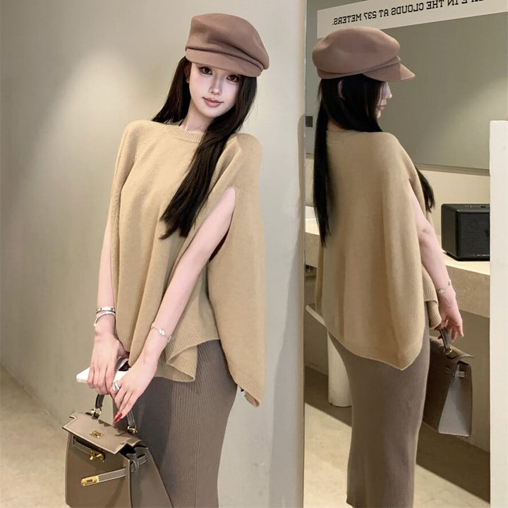 【tops】ニットケープ　M28134